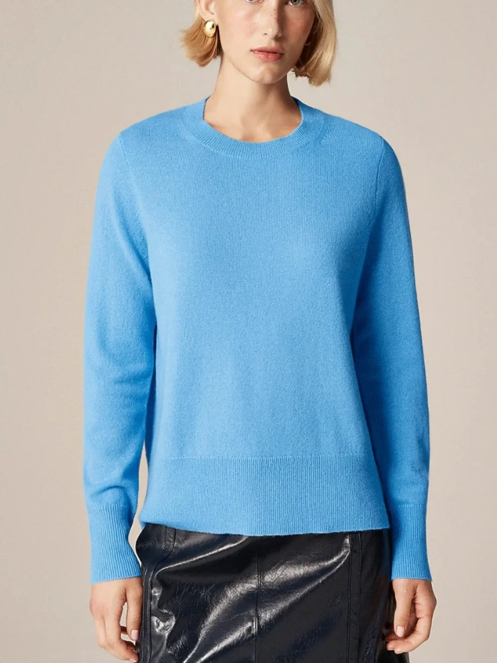 J. Crew Classic Fit Cashmere Crewneck Sweater M - Picture 2 of 9